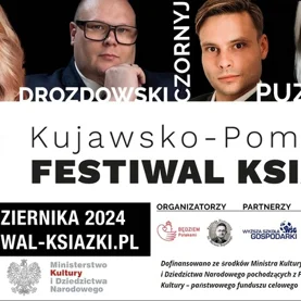 Katarzyna Bonda, Max Czornyj i Katarzyna Puzyńska na 4. edycji Kujawsko – Pomorskiego Festiwalu Książki w Bydgoszczy