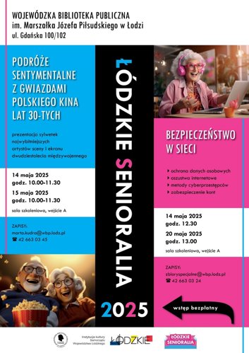 Łódzkie Senioralia z Wojewódzką Biblioteką Publiczną w Łodzi