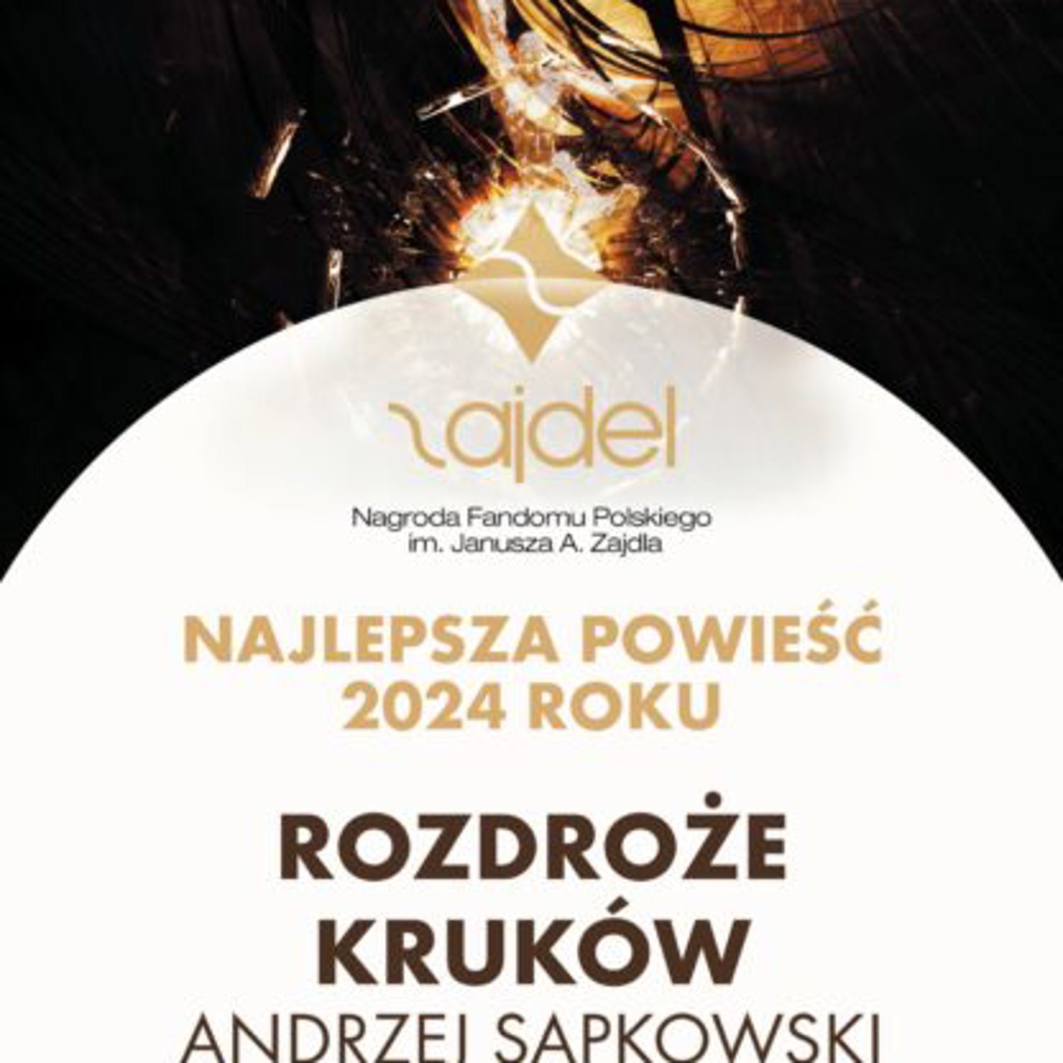 Andrzej Sapkowski i Aleksandra Janusz z Nagrodą Zajdla 